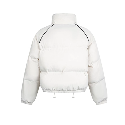 Contrasting Line Stand Collar Basic Jacket EZ298