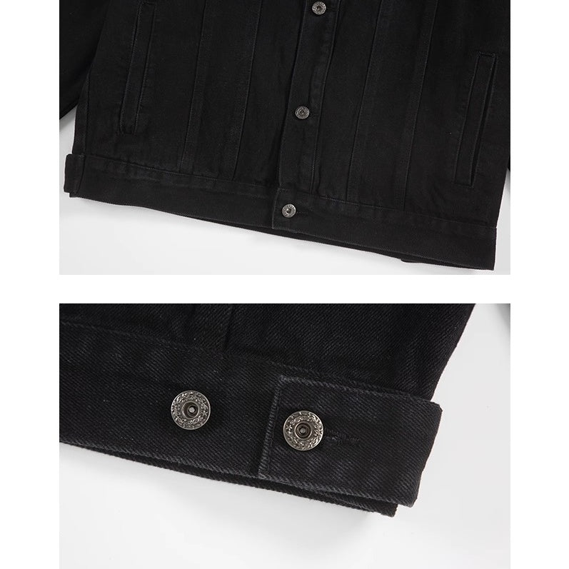 Zipper Design Loose Denim Jacket OS2029