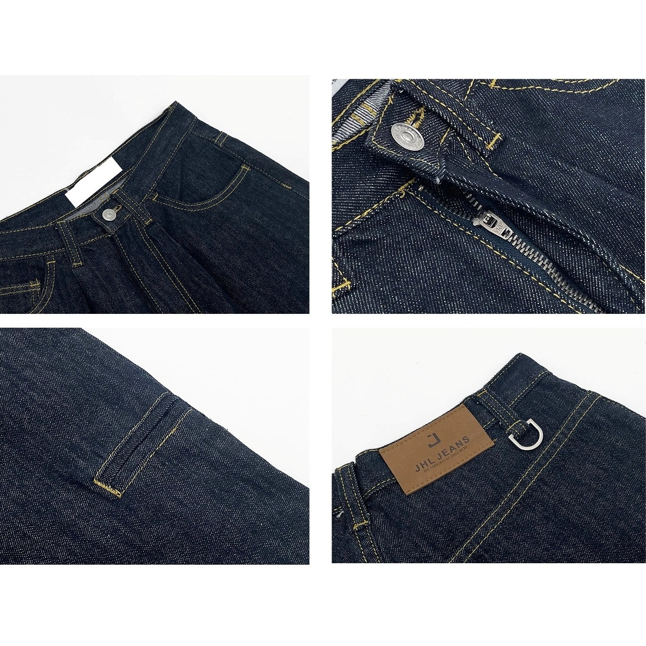Retro Washed Cropped Loose Jeans MN9017