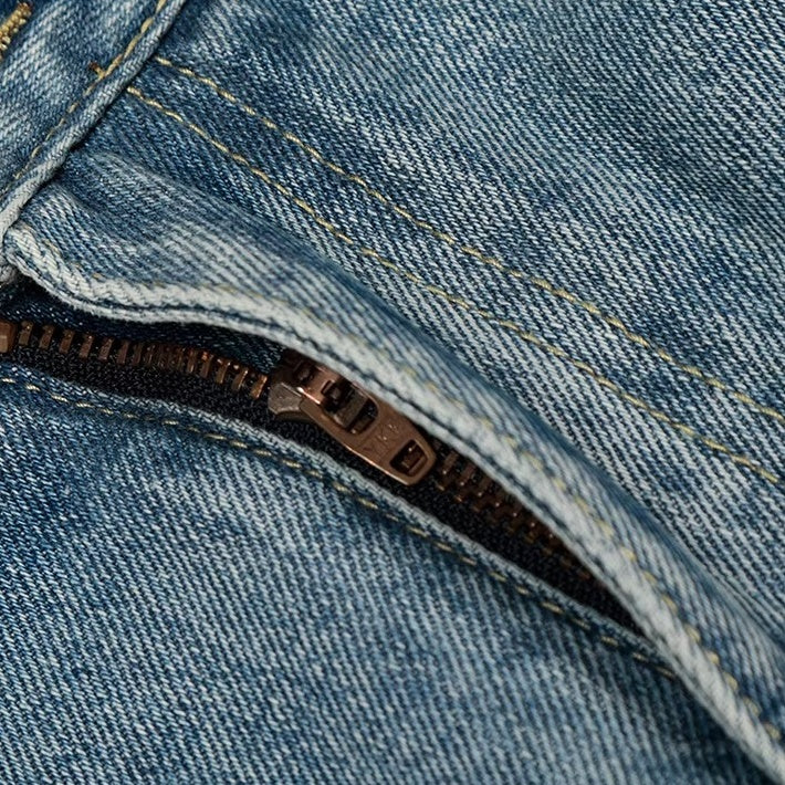 Three-bar Washed Distressed Loose Jeans MR8028