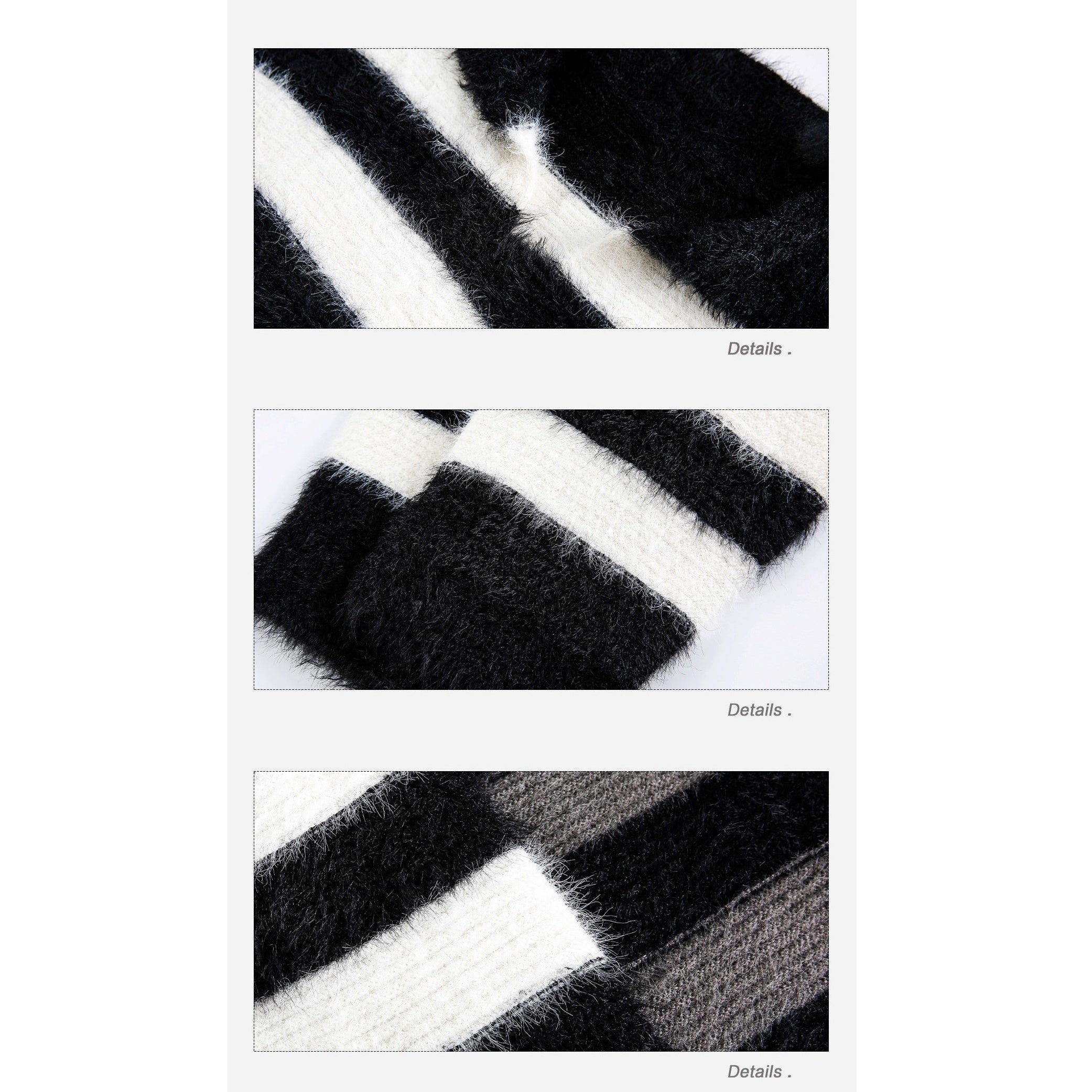 Border Lapels Contrast Sweater EZ265