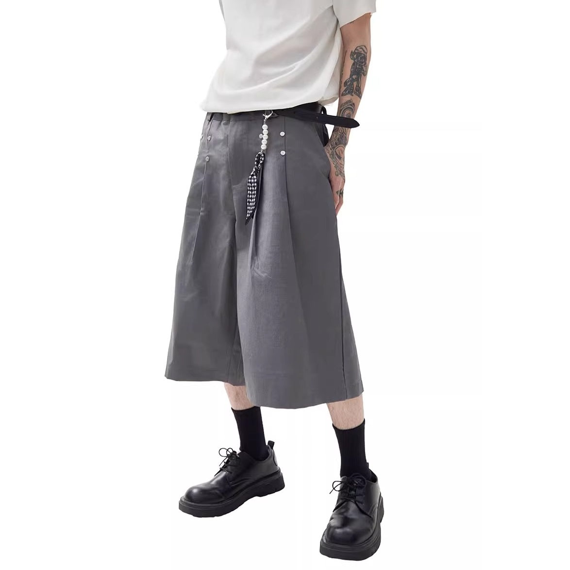 Pleated Bermuda Pants MW10213