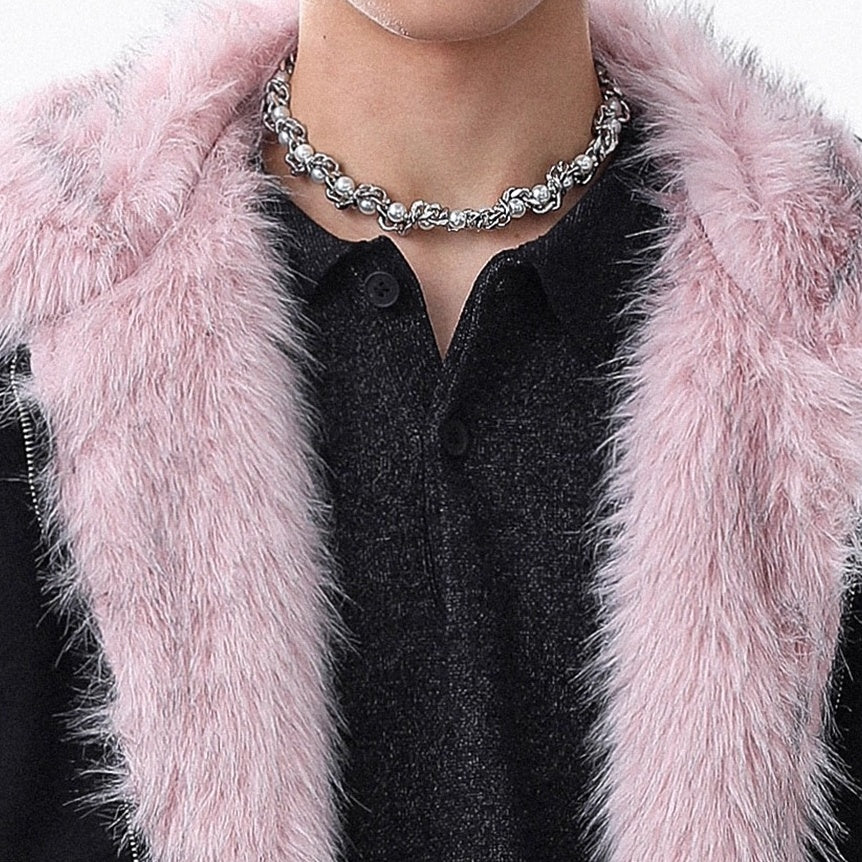 Fur Collar Reversible Hooded Jacket MR8030