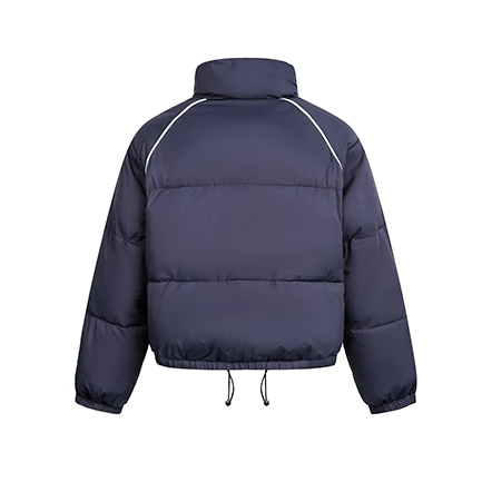 Contrasting Line Stand Collar Basic Jacket EZ298