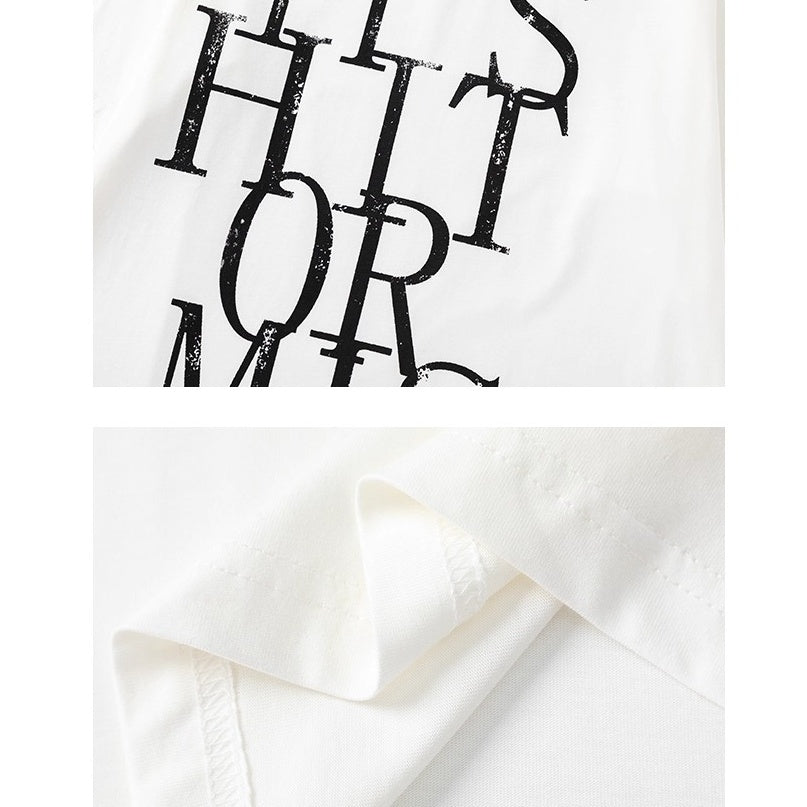 Washed Old Letter T-Shirt OS2002