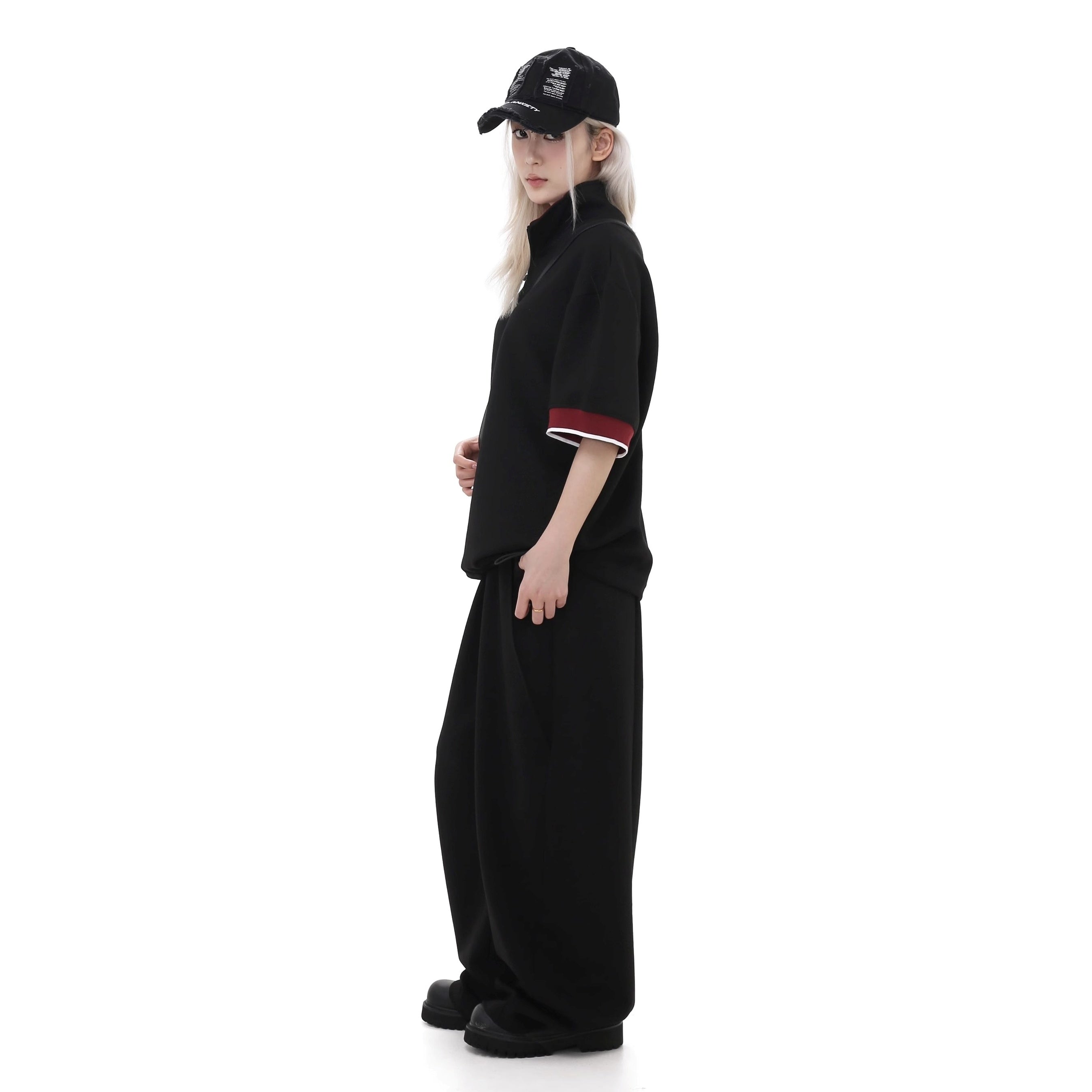 Panel Design Casual Loose Sweatpants GB7033