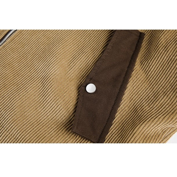 Cropped Corduroy Relaxed Zip Jacket OS2026