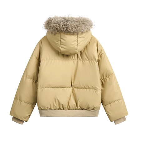 Volume Fur Collar Hooded Down Jacket EZ295