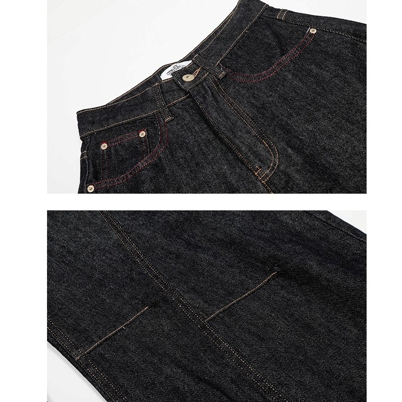 【上下別売り】Cropped Denim Jacket + Wide Curve Jeans MW10243
