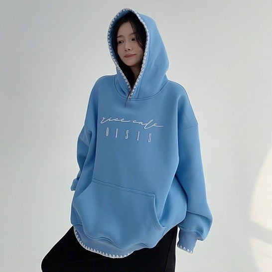 Toothbrush Embroidered Oversize Hoodie OS2067