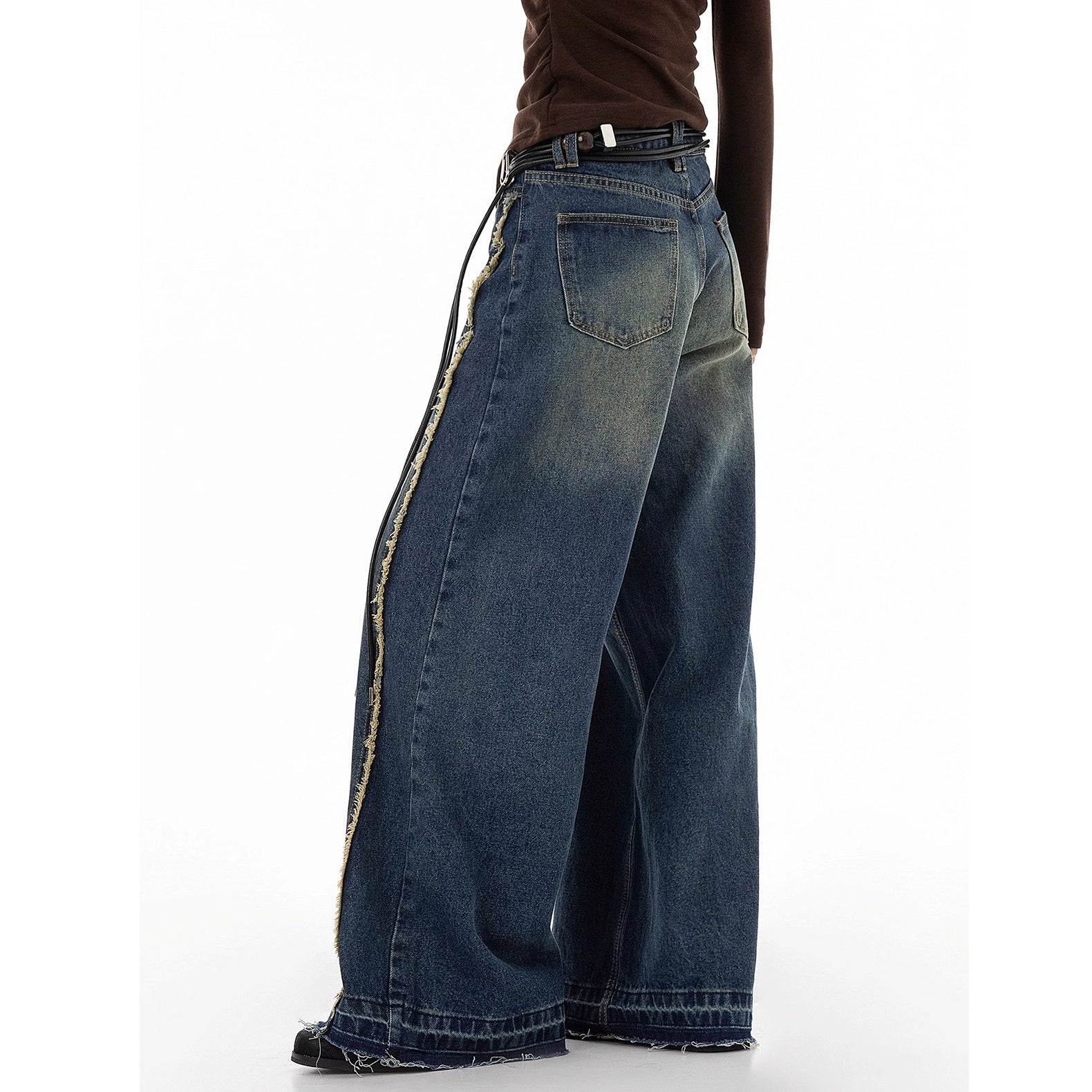 Vintage Damage Wide Buggy Jeans IC9114