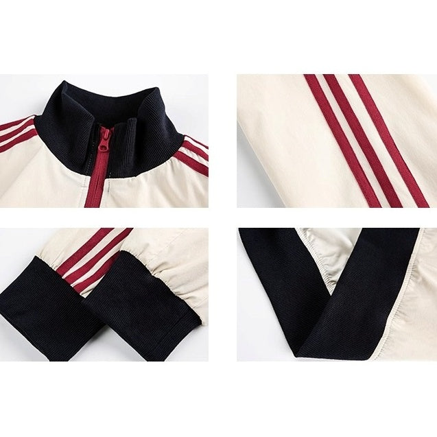 Three-bar Contrast Track Jacket MW10278