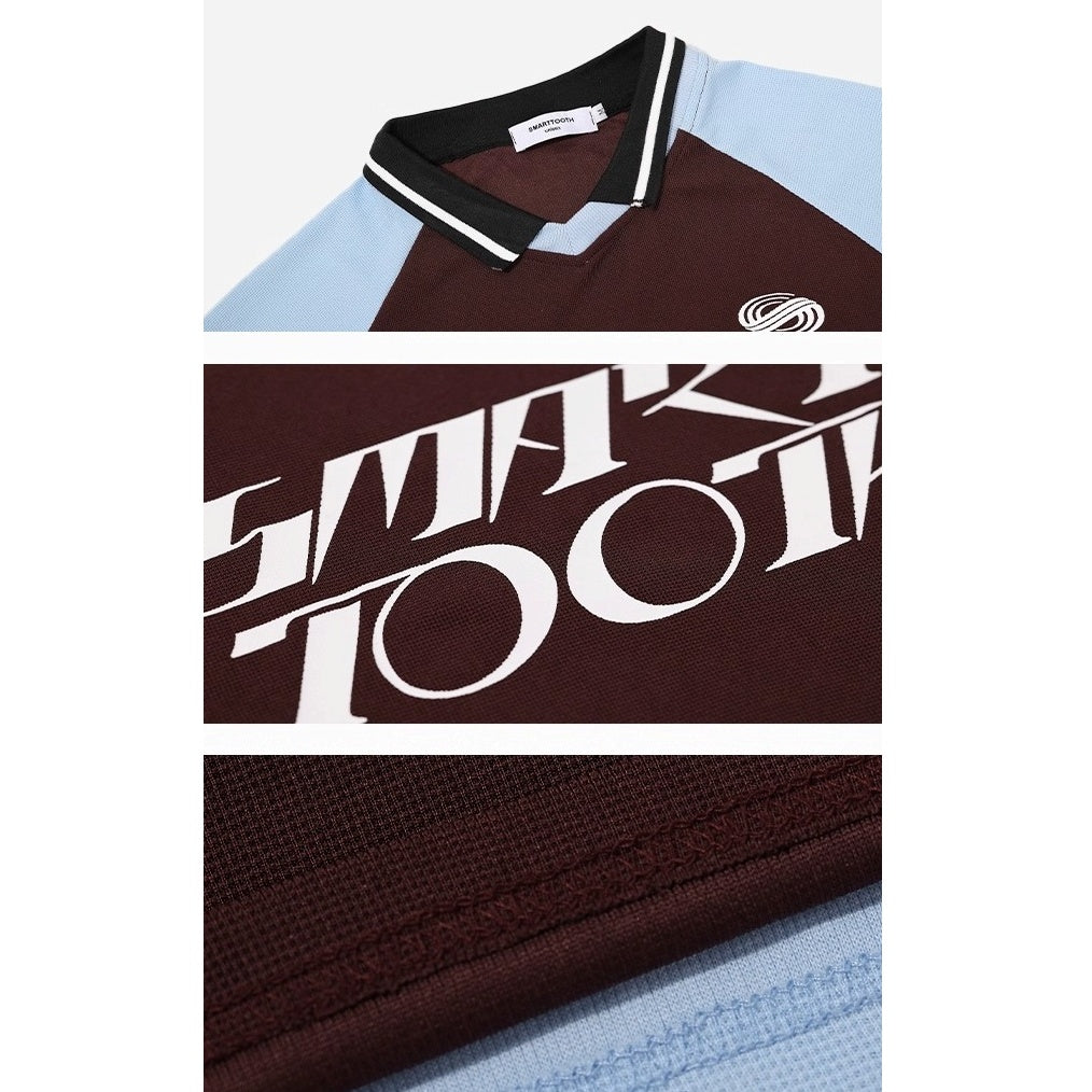 Contrast Raglan Sporty Long-sleeved T-shirt AC7129