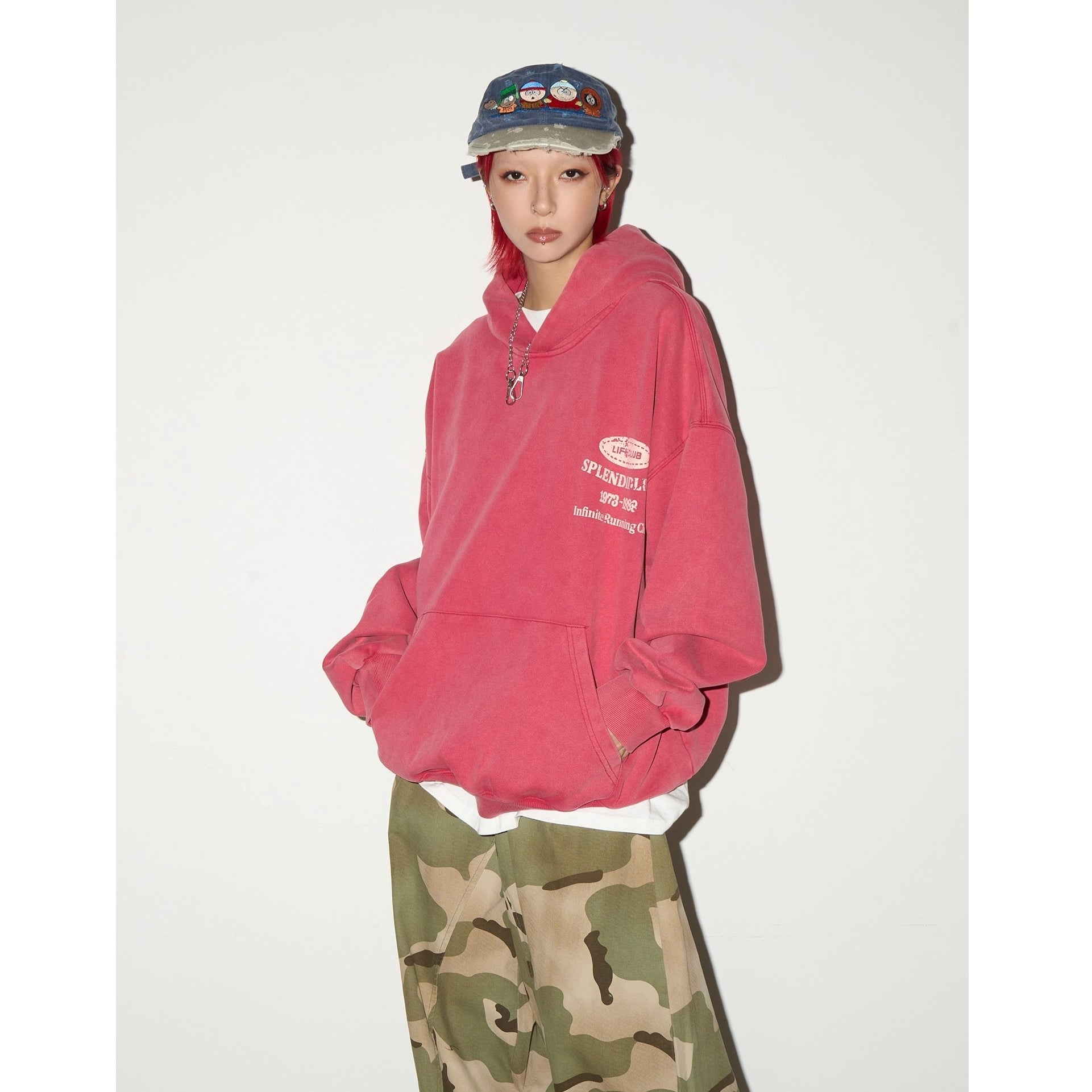 Letter Old Rework Wash Hoodie MN9036