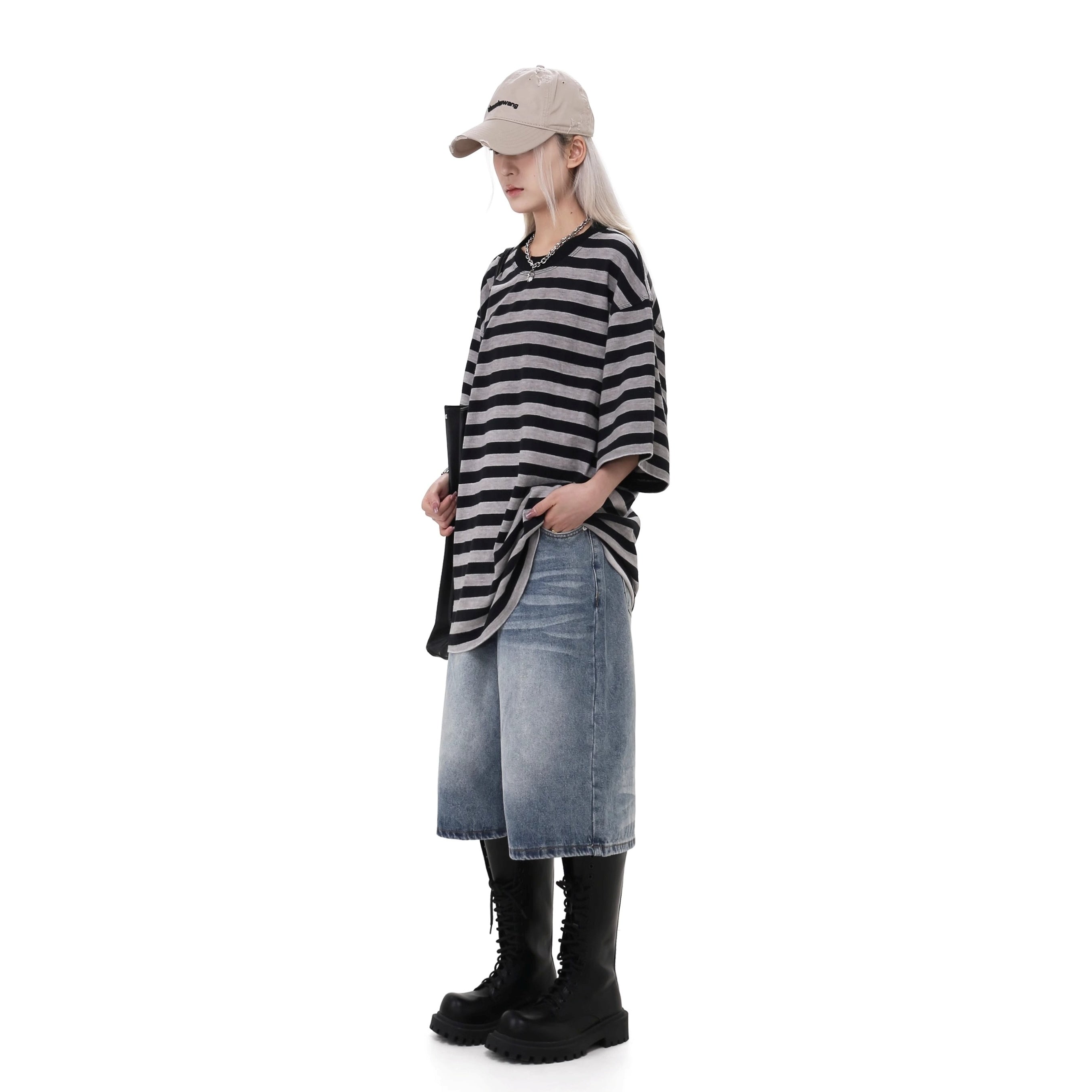 OverSize Border T-shirt GB7027