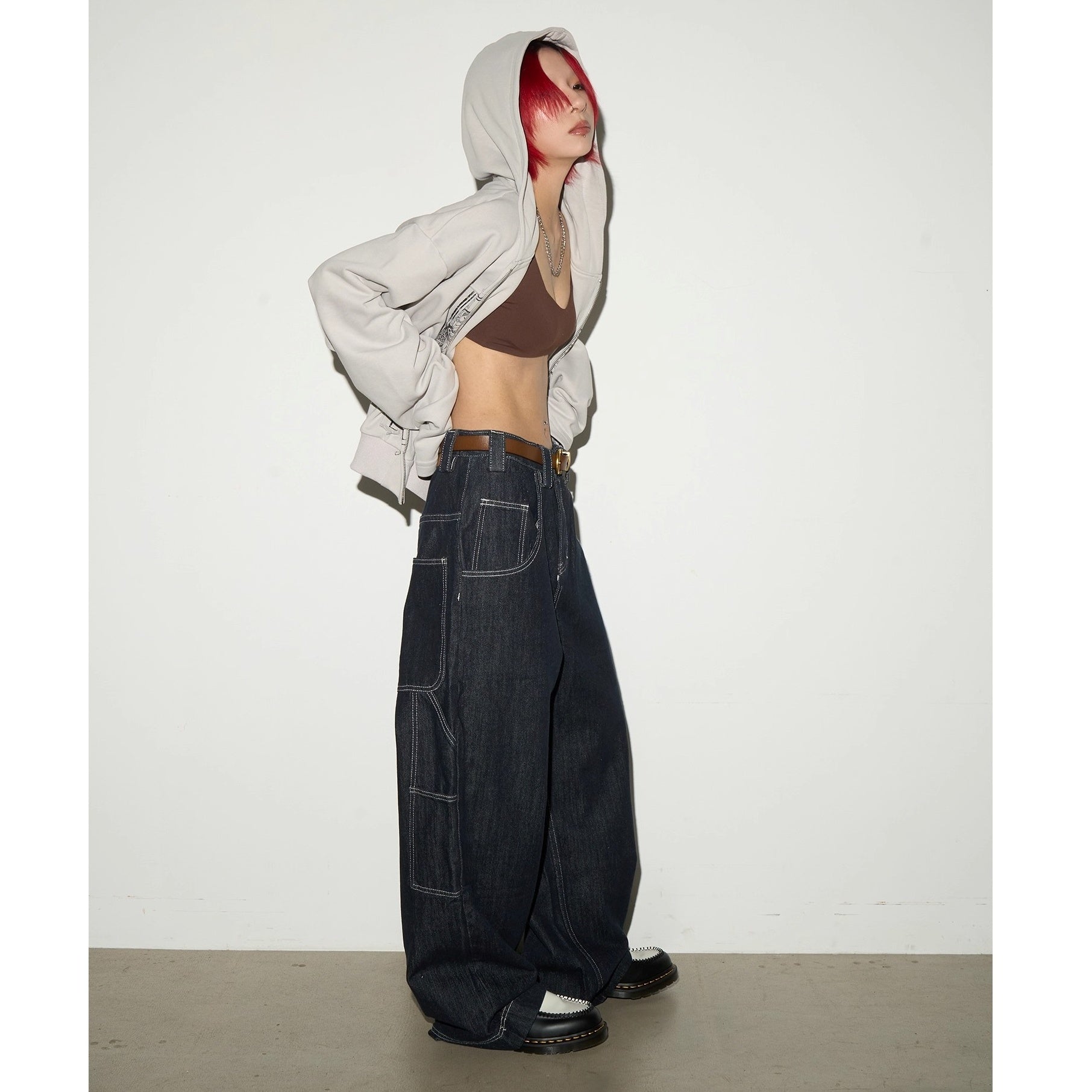 Vintage Washed Buggy Jeans MN9026