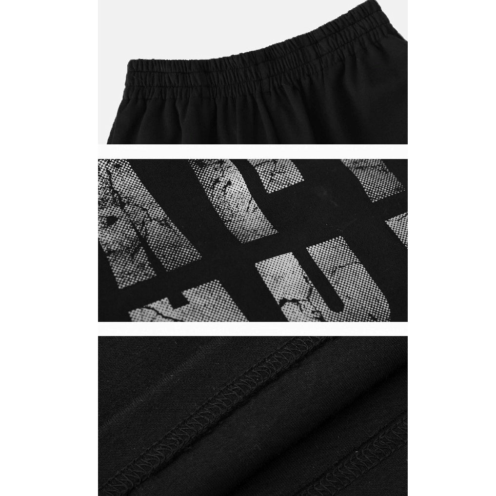 Graphic Print Loose Straight Sweatpants AC7139