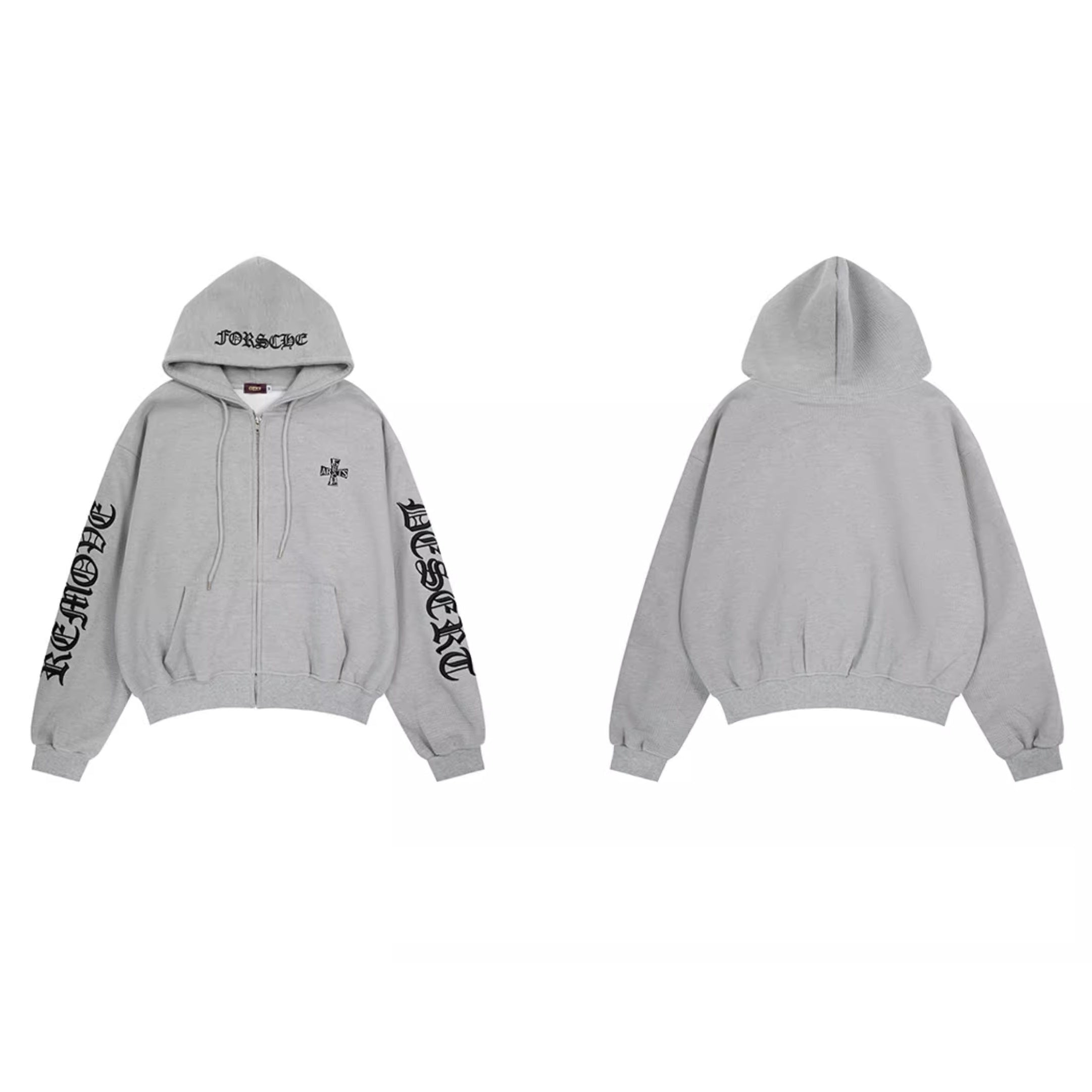 Gothic Letter Waffle Hooded Sweat MW10298