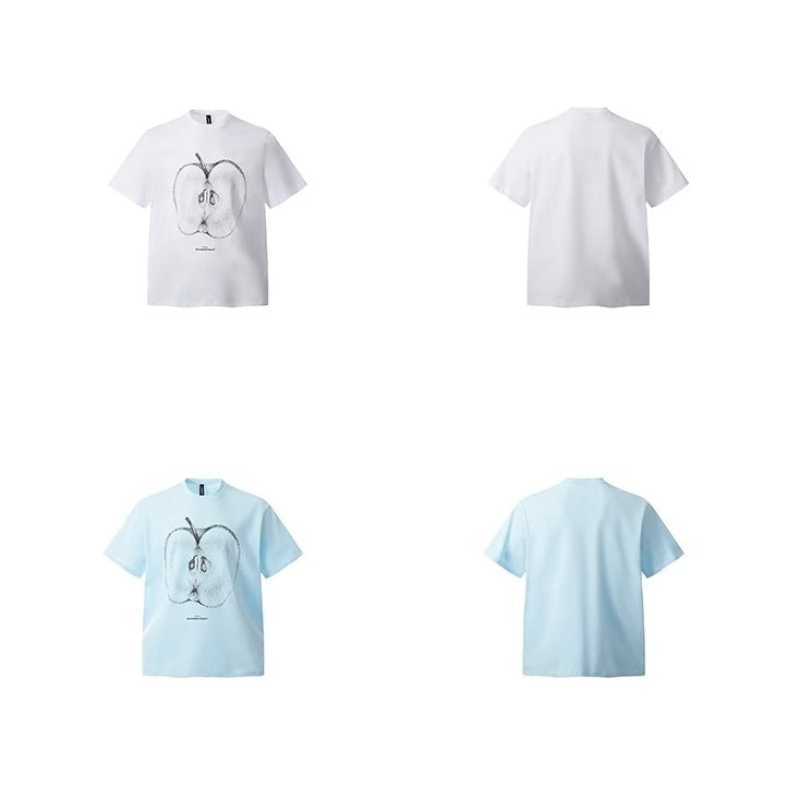 Cut Apple Print T-shirt VI2002