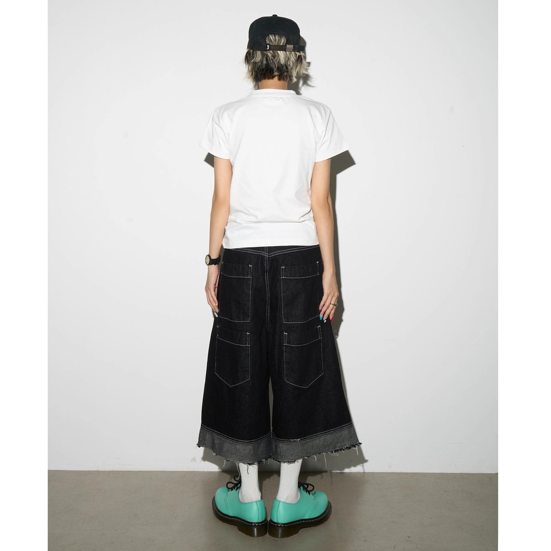 Portrait Letter Print Slim T-shirt MN9019