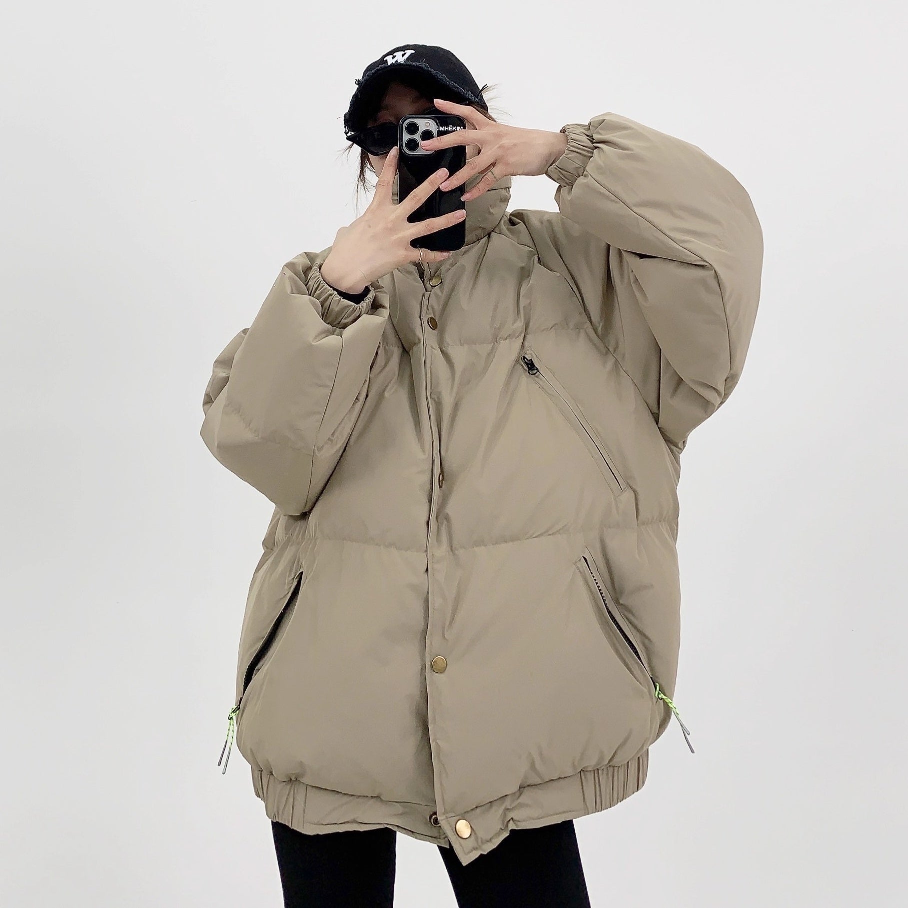 Stand Collar Loose Padded Jacket OS2059