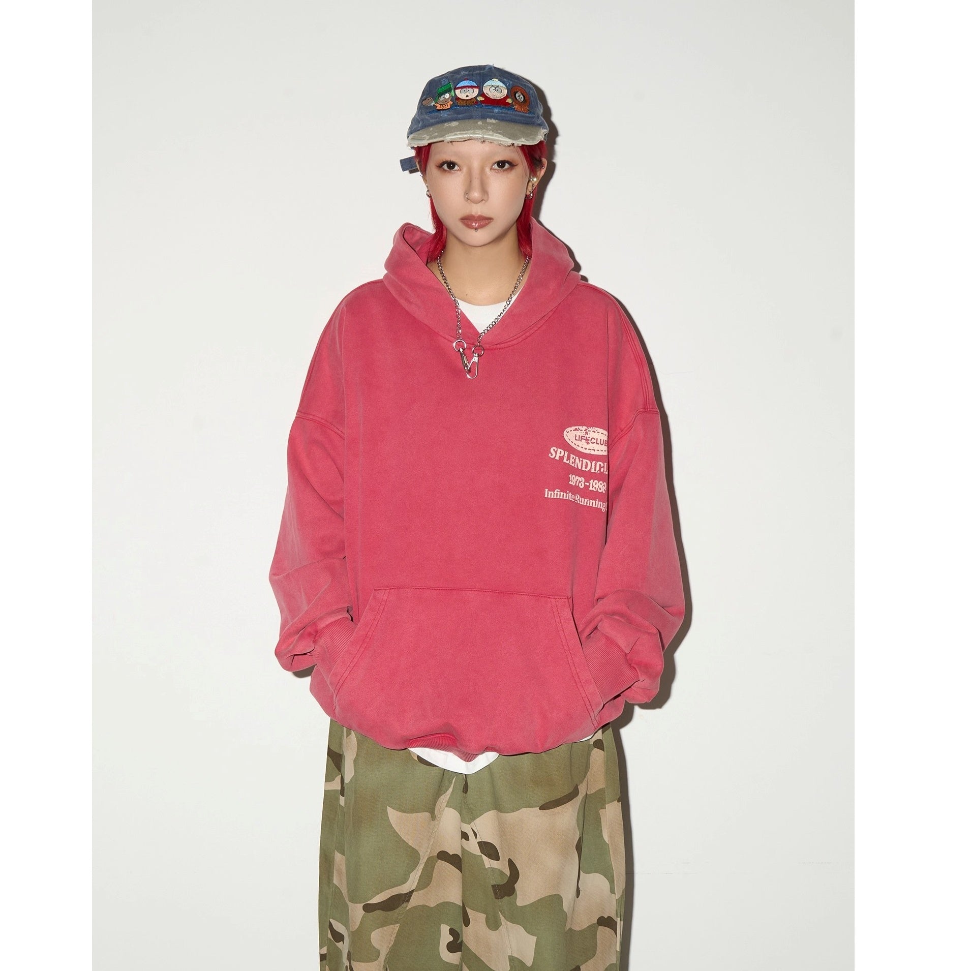 Letter Old Rework Wash Hoodie MN9036