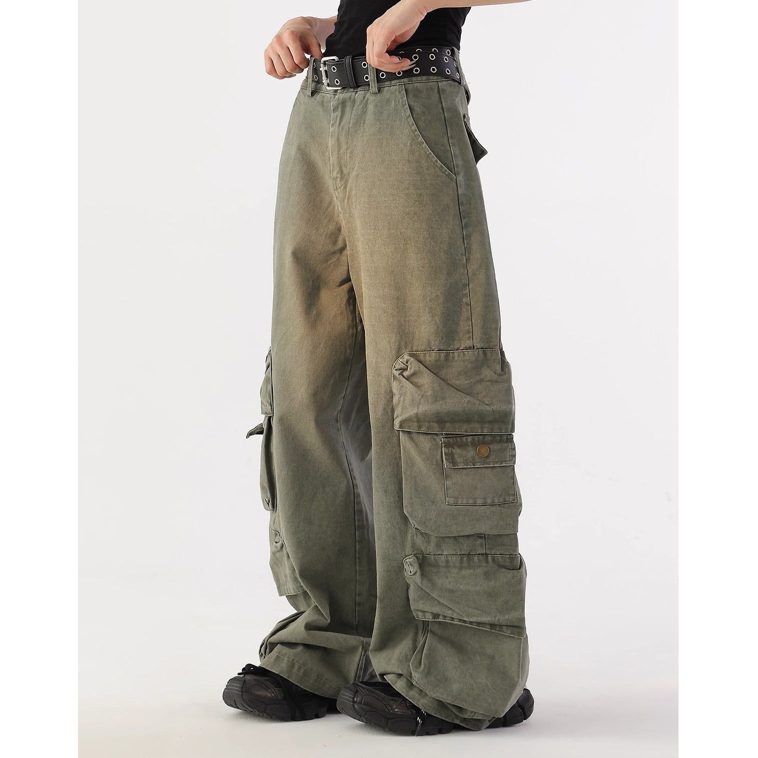 Vintage Loose Cargo Work Pants AC7165