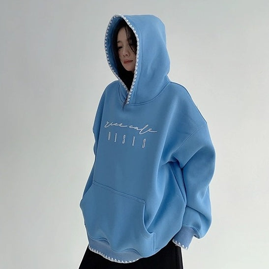 Toothbrush Embroidered Oversize Hoodie OS2067
