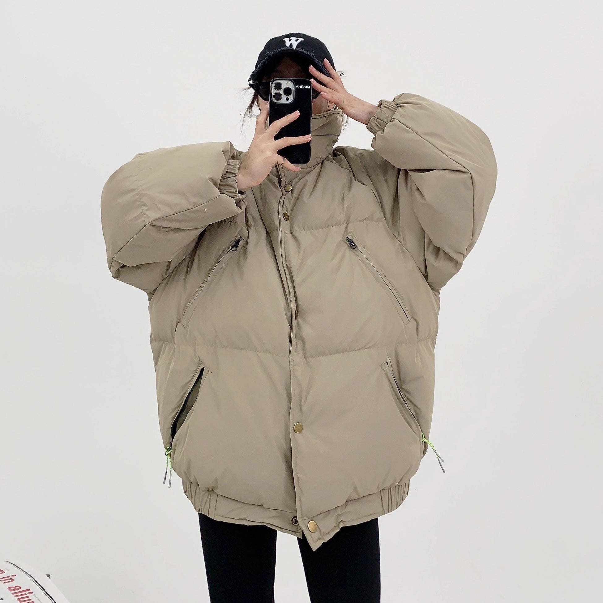 Stand Collar Loose Padded Jacket OS2059