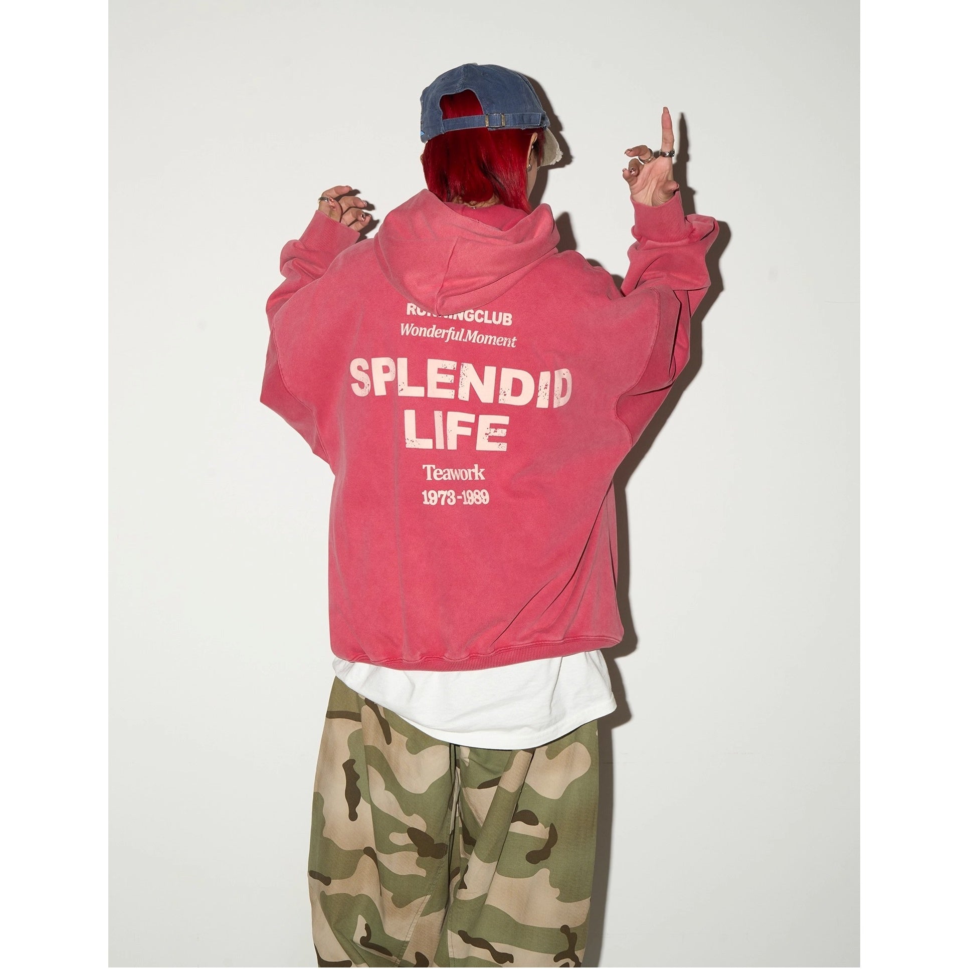 Letter Old Rework Wash Hoodie MN9036