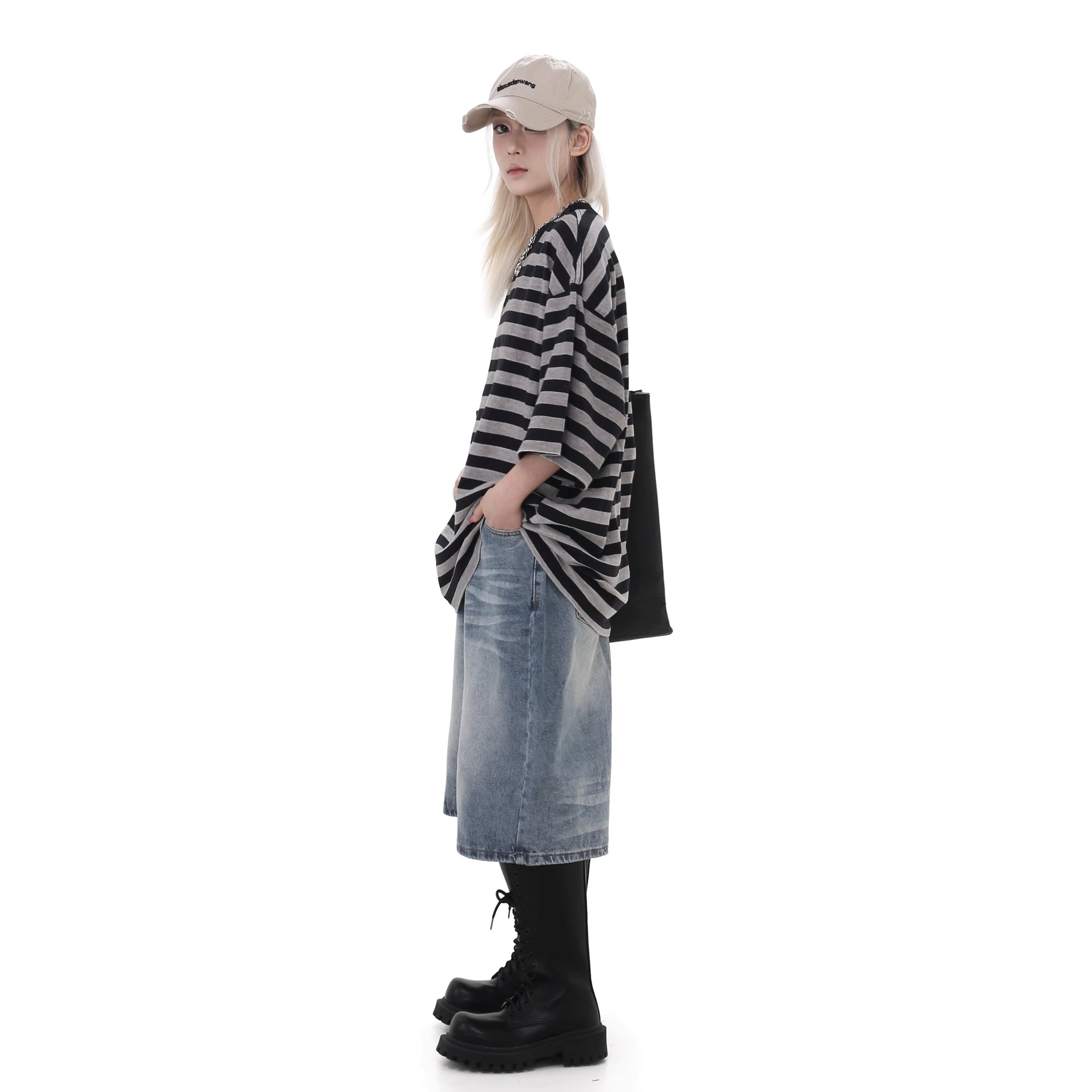 OverSize Border T-shirt GB7027