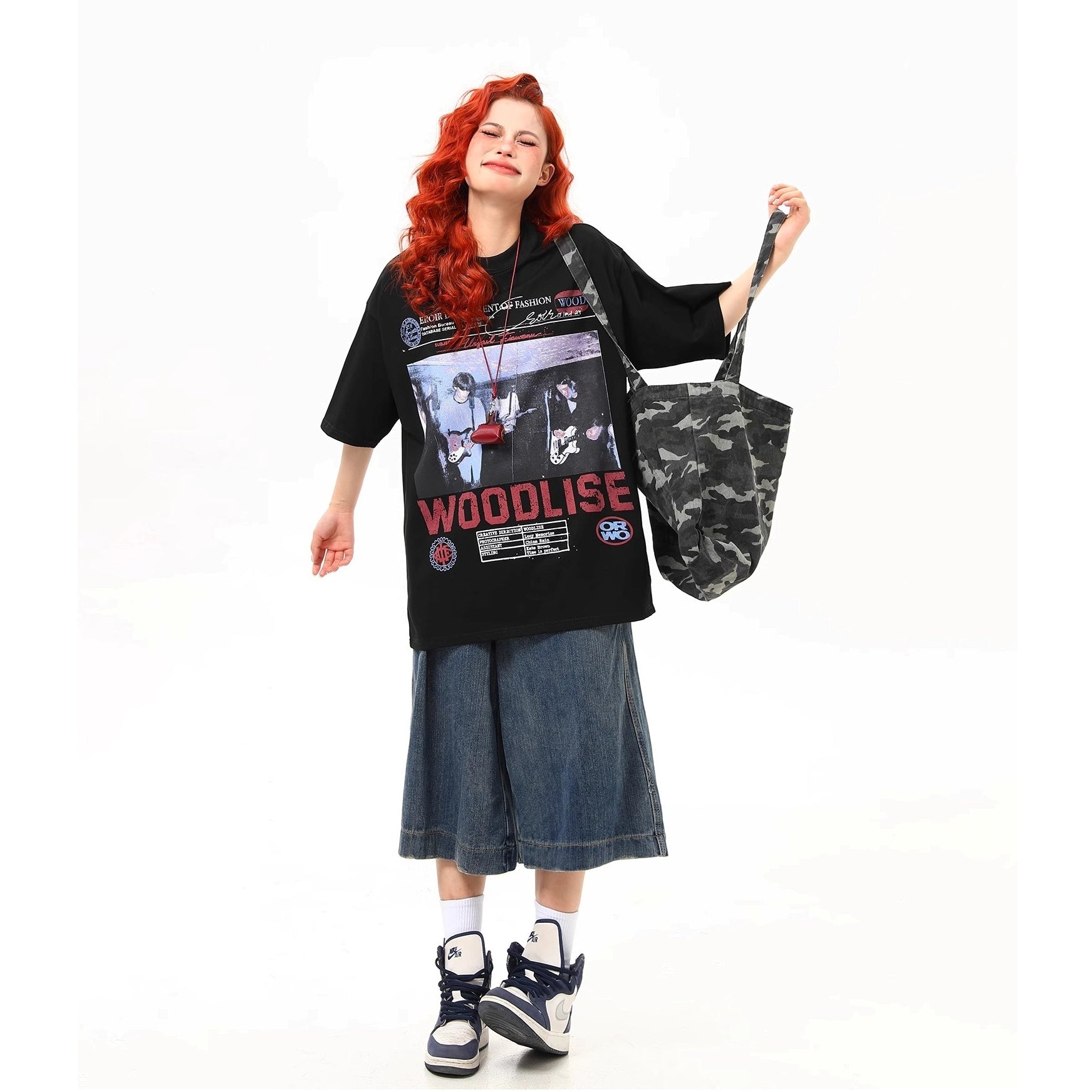 Rock Band Print T-shirt MW10232