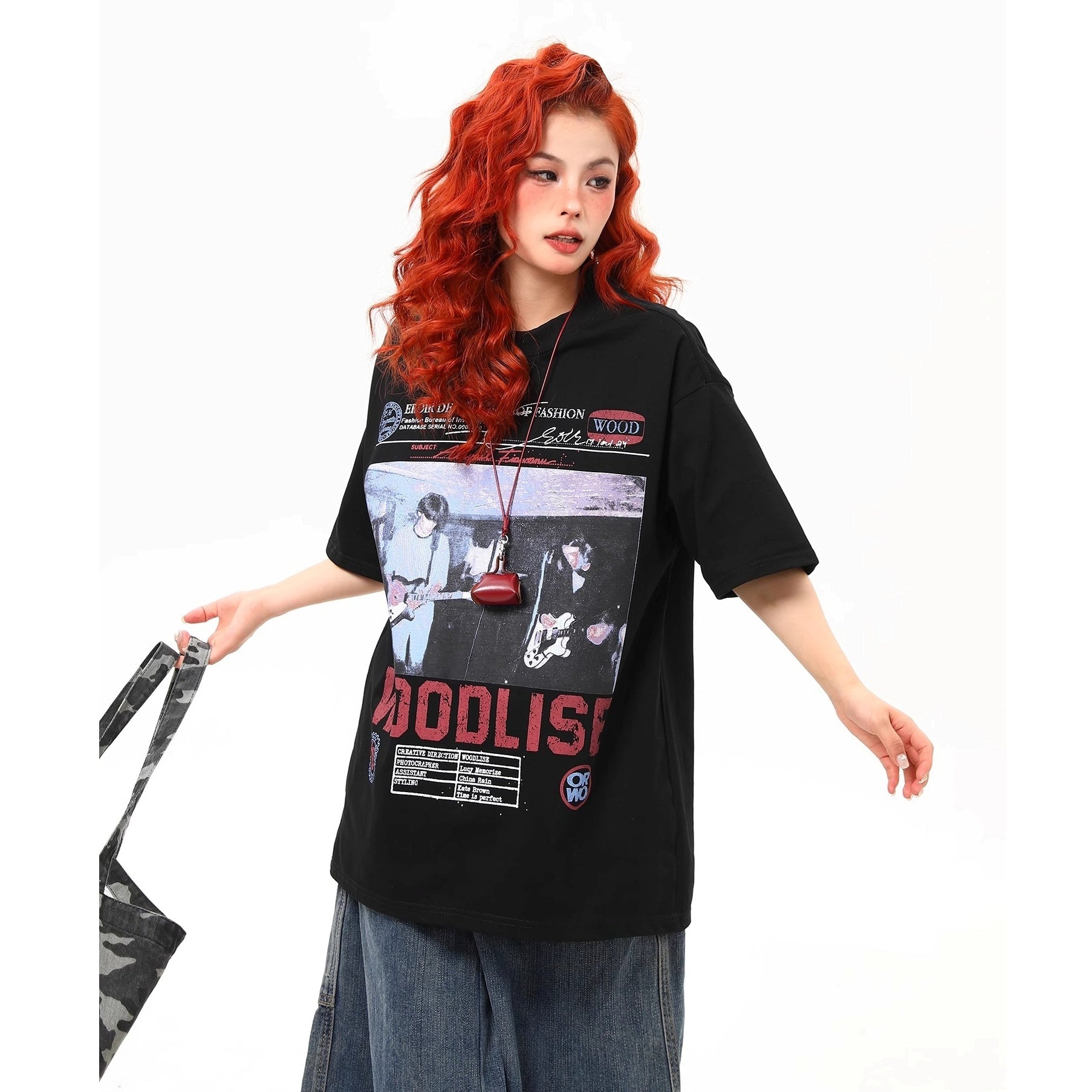 Rock Band Print T-shirt MW10232