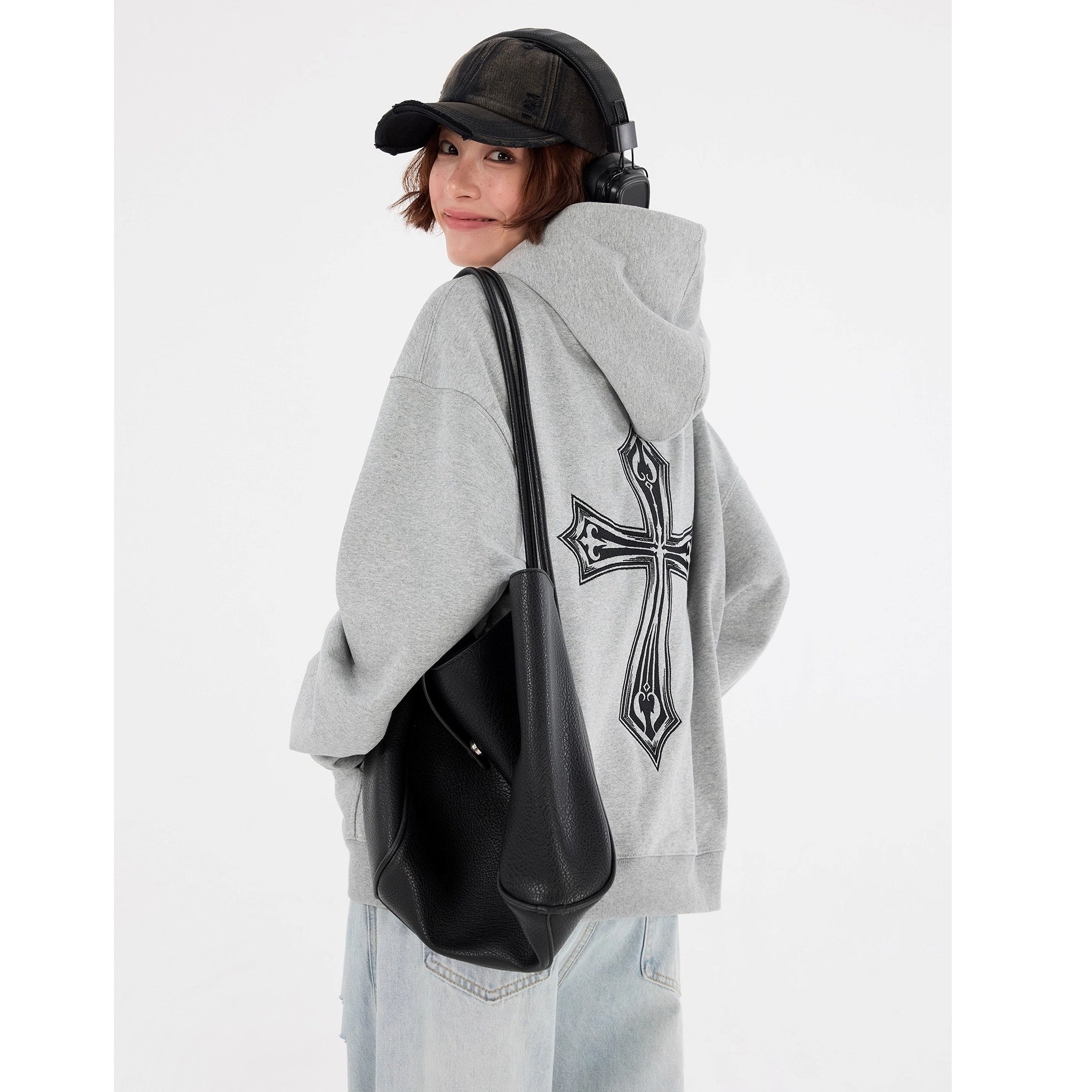 Cross Embroidered Hoodie MW10242