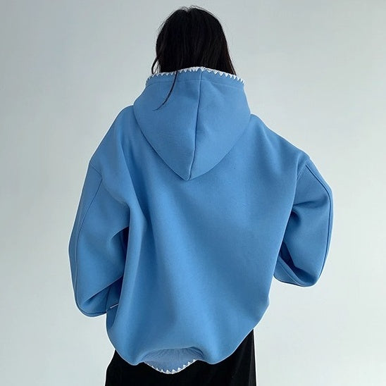 Toothbrush Embroidered Oversize Hoodie OS2067