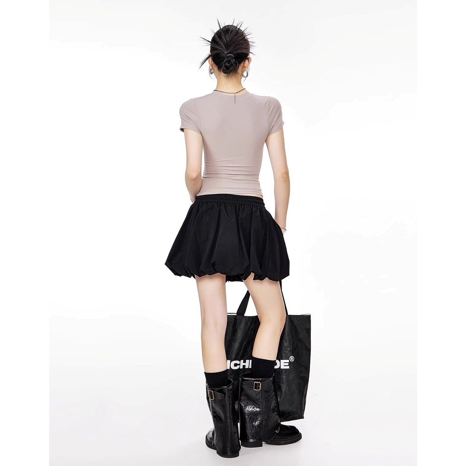 A-line Bud Short Skirt IC9107