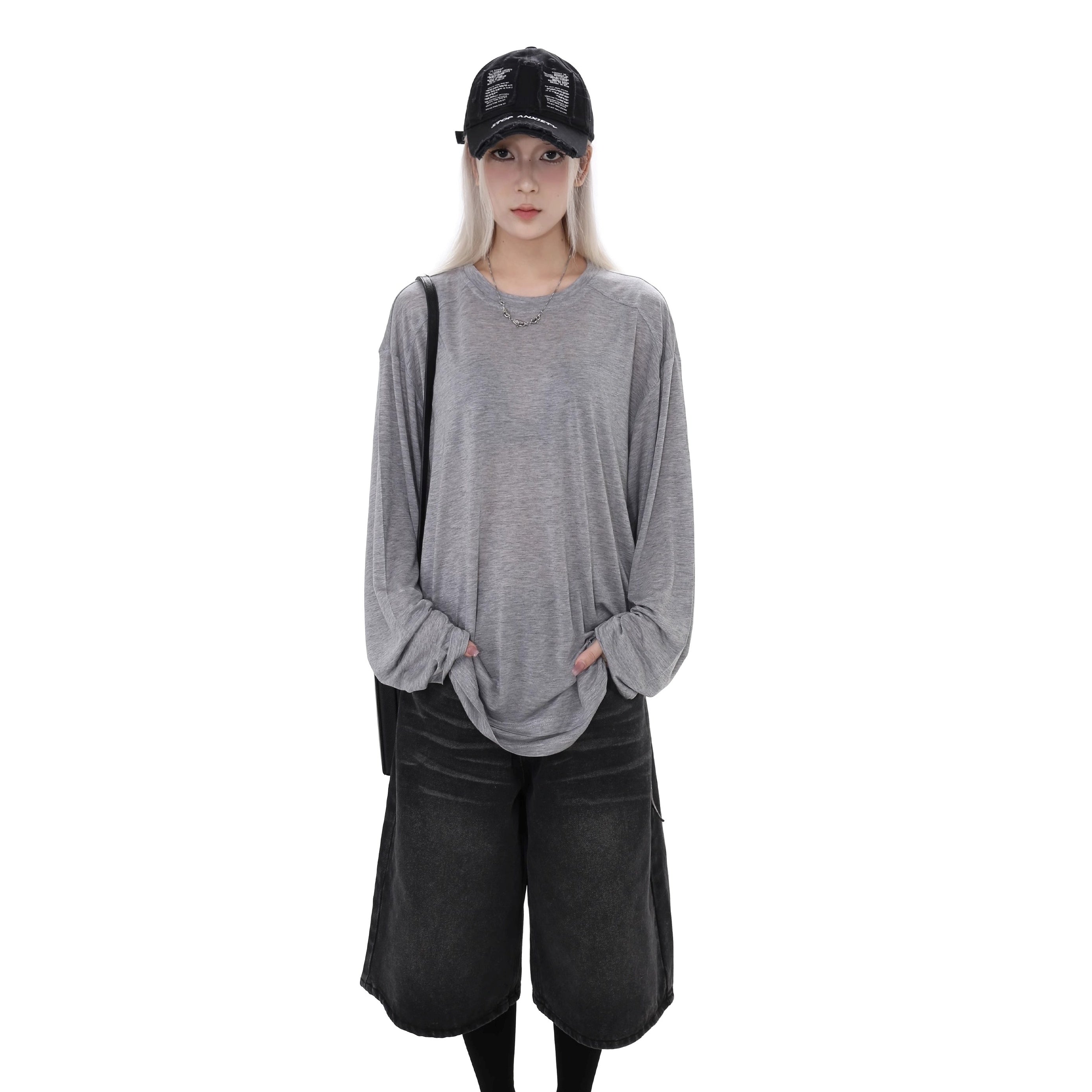 Classic Washed Cropped Denim Pants GB7029
