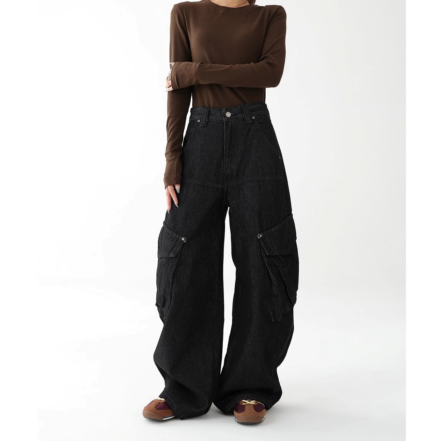 Large Pocket Cargo Curve Jeans AC7147