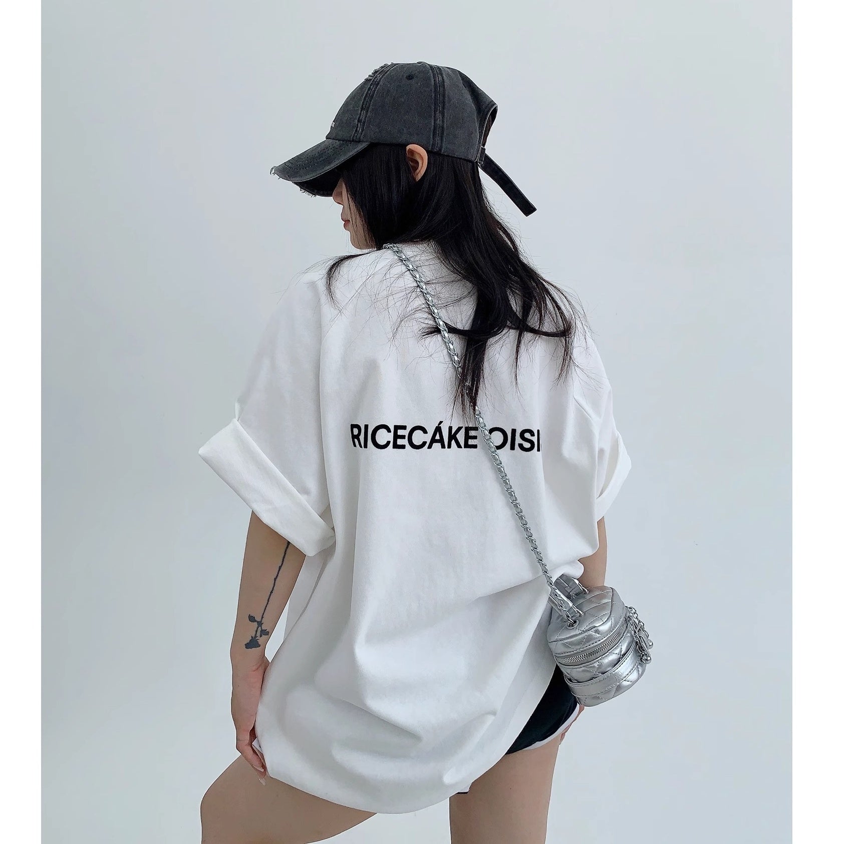 Simple Flocking Logo Raglan T-shirt MW10147