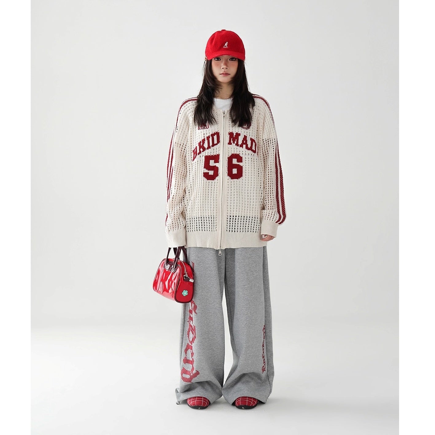 Sporty Mesh Cutout Cardigan AC7160