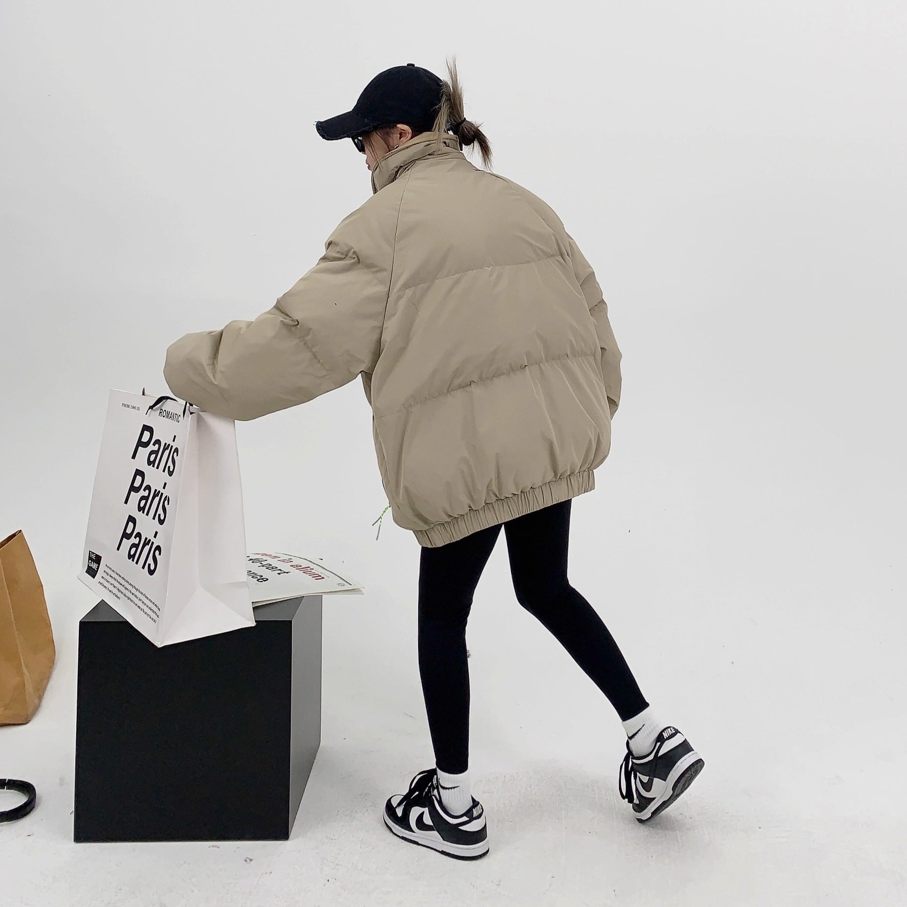 Stand Collar Loose Padded Jacket OS2059