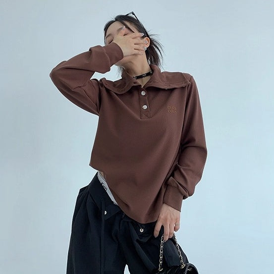 2Way High-Neck Slim Long Sleeve Cutsew OS2038