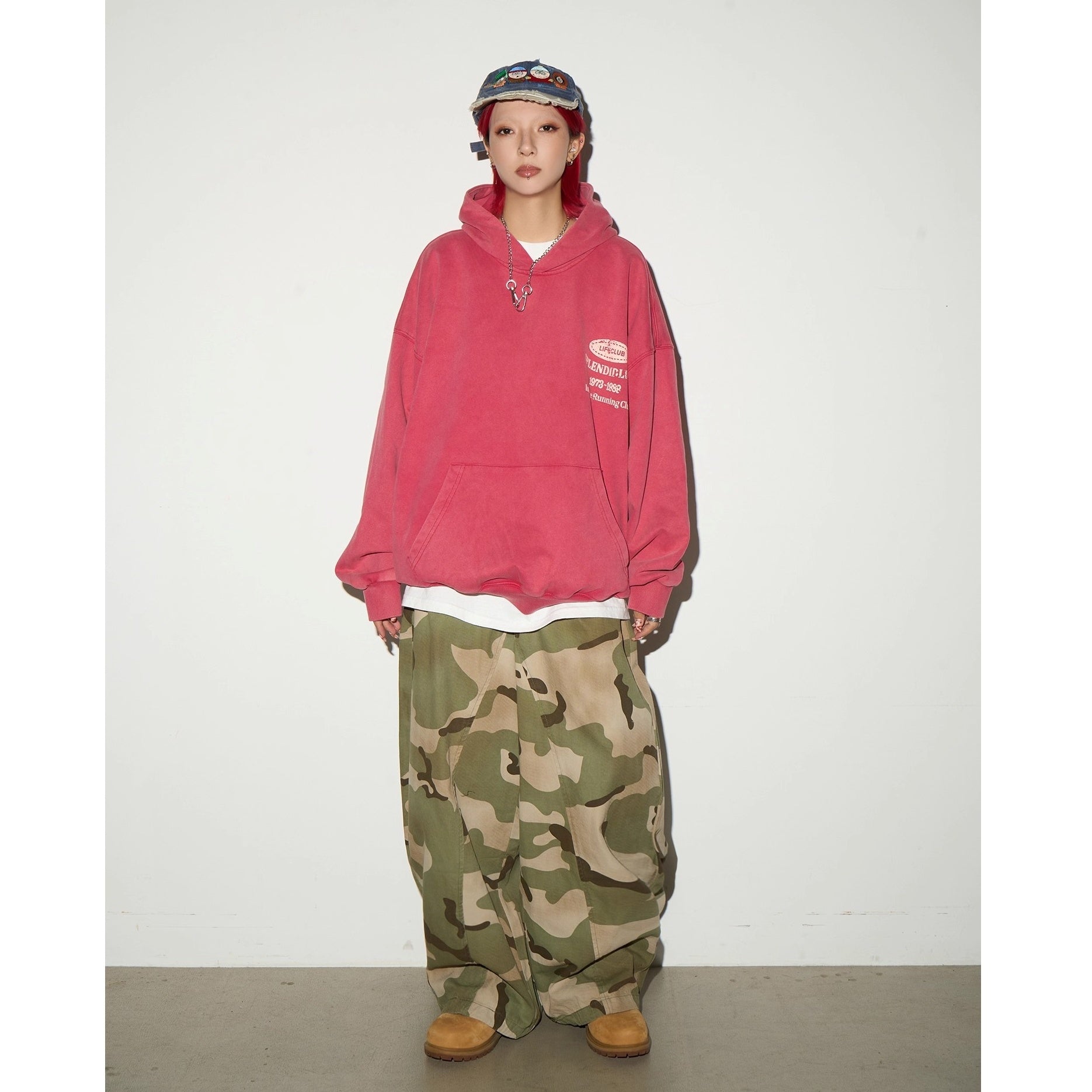 Letter Old Rework Wash Hoodie MN9036