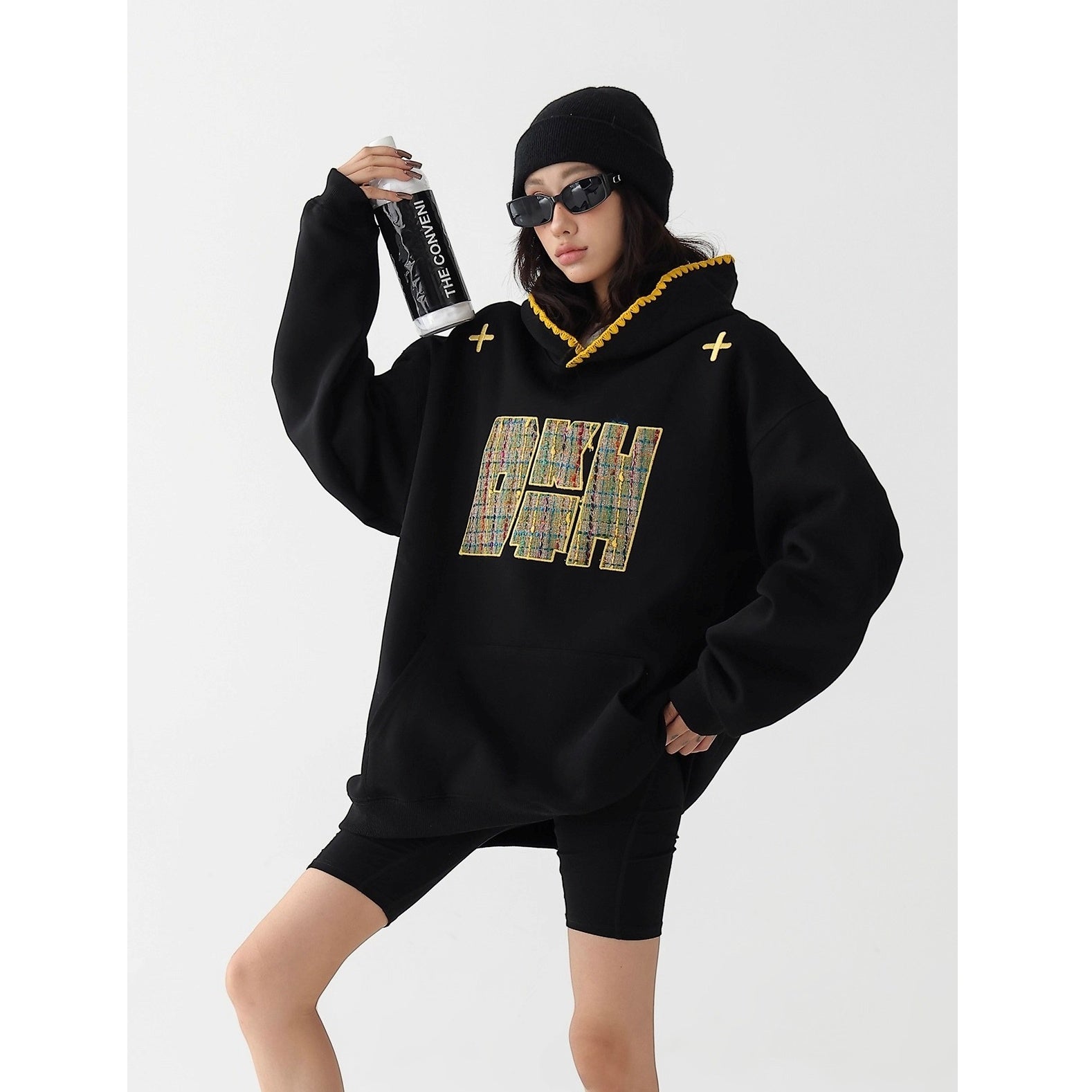 Small Fragrance Patch Embroidered Hoodie AC7134