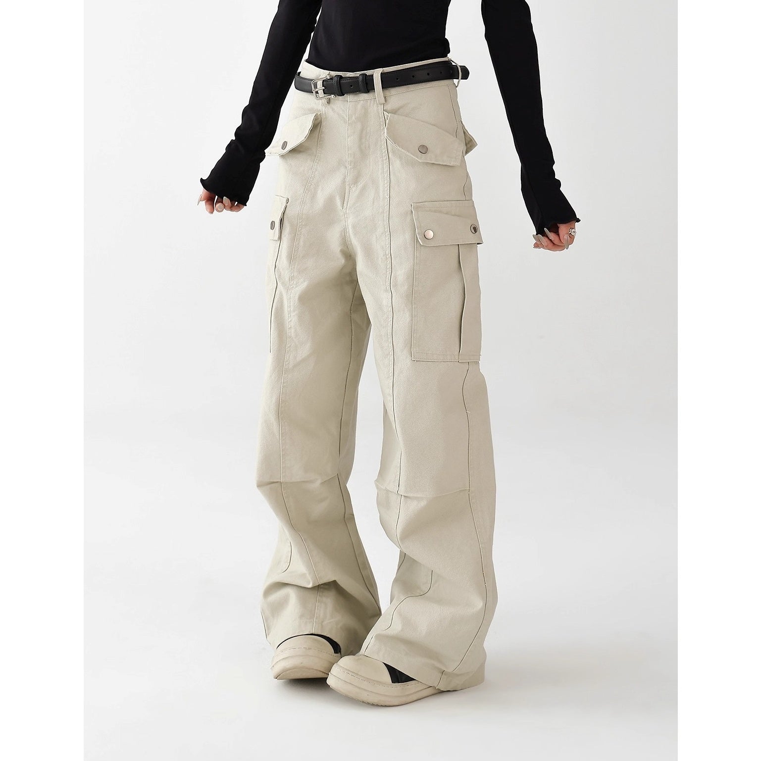 Pleated Tuck Work Cargo Pants AC7148