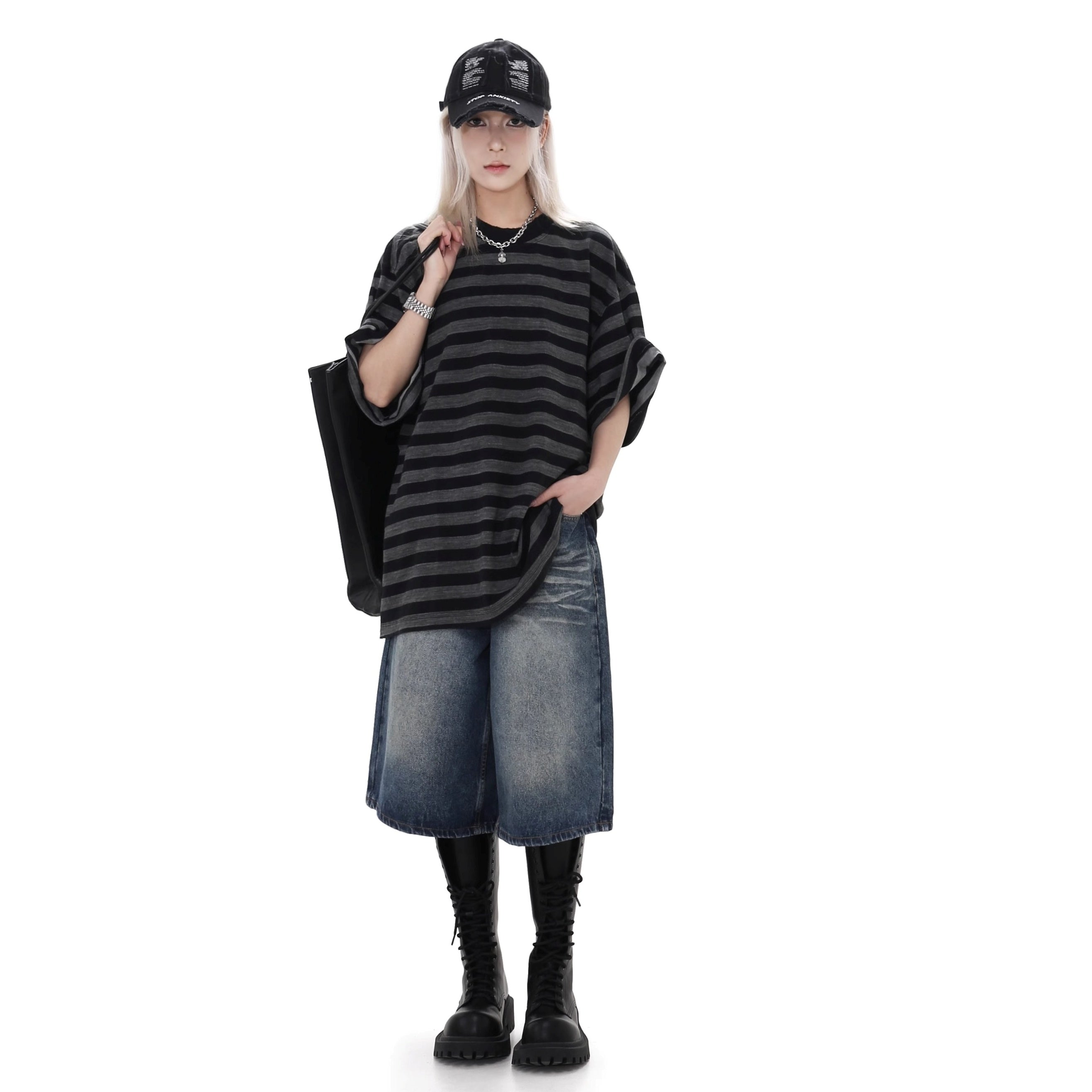 OverSize Border T-shirt GB7027
