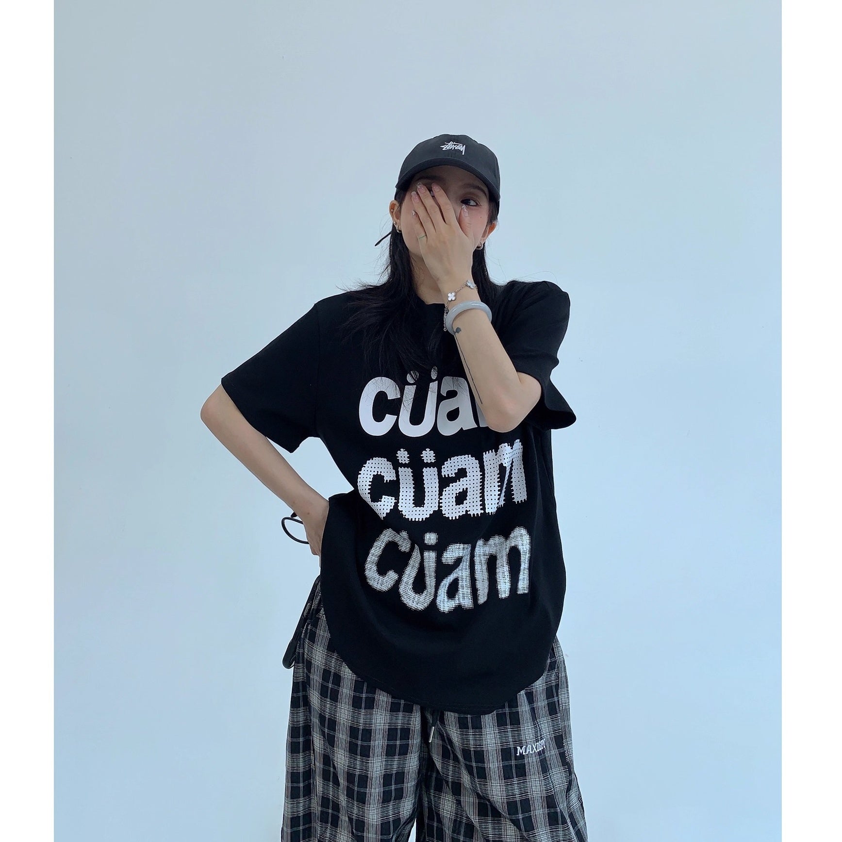 Casual Letter Print T-shirt OS2015