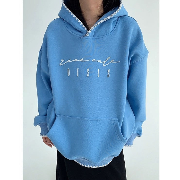 Toothbrush Embroidered Oversize Hoodie OS2067