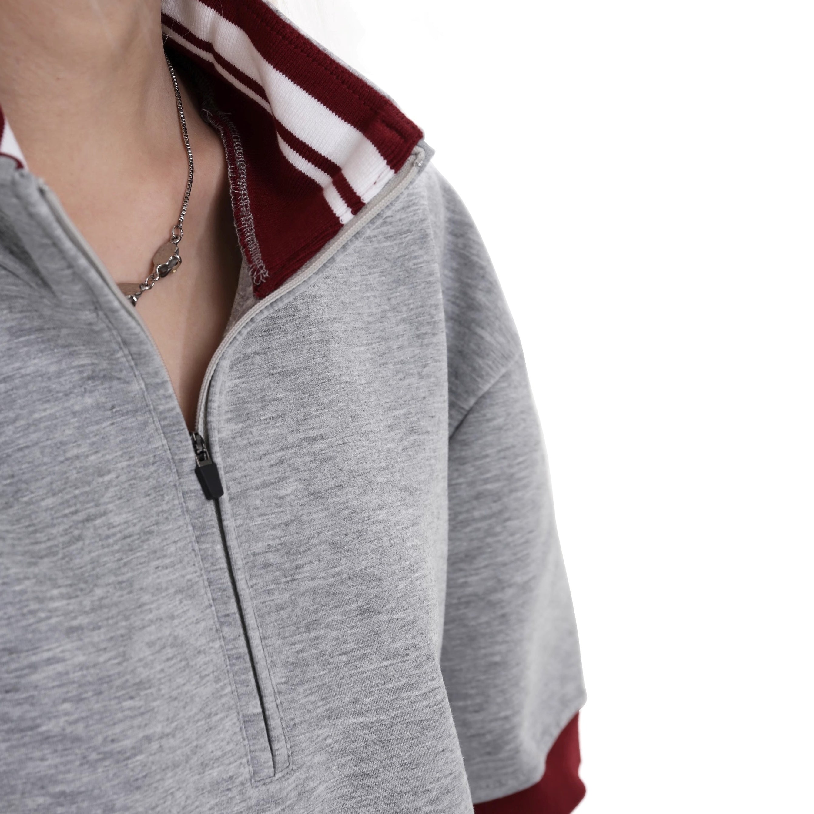 Retro Half-ZIP Sweat T-shirt GB7034