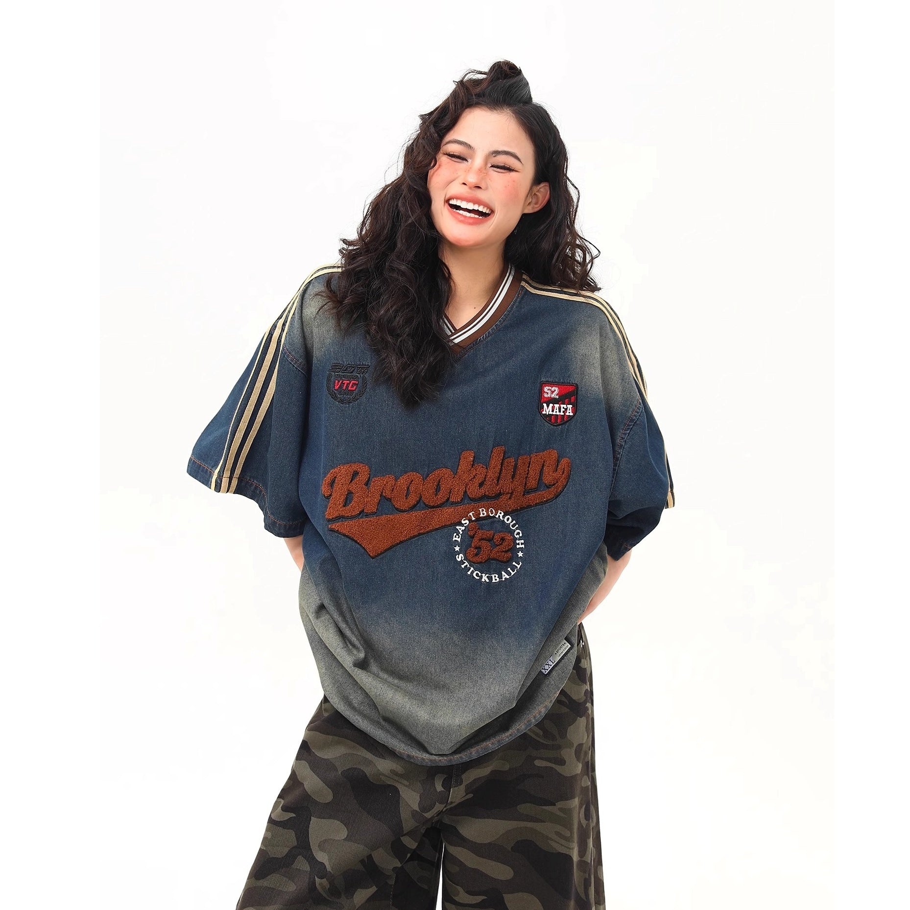 American Retro Denim T-shirt MW10161